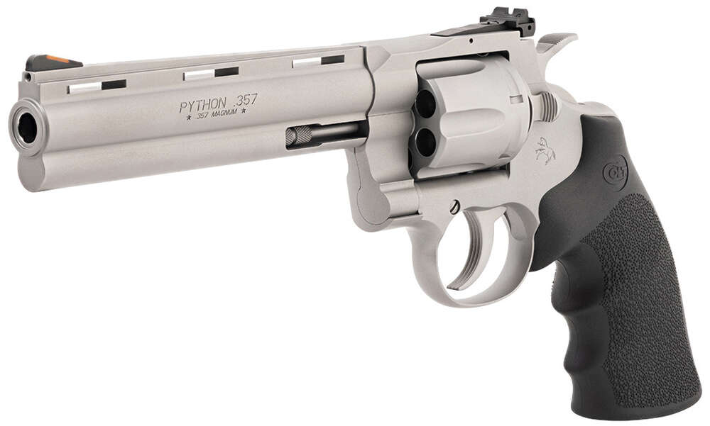 Handguns Colts Manufacturing ZPAP M70 357Magnum|38Special CLT PYTHON 357MAG 6 MATTE SS RUBBER BLEM • Model: ZPAP M70